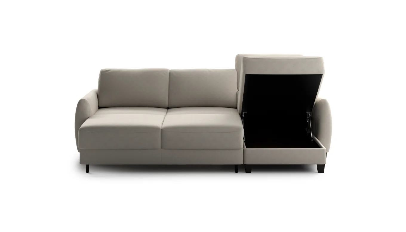 Delta kampinė sofa-lova, suomiškas dizainas, MABAS