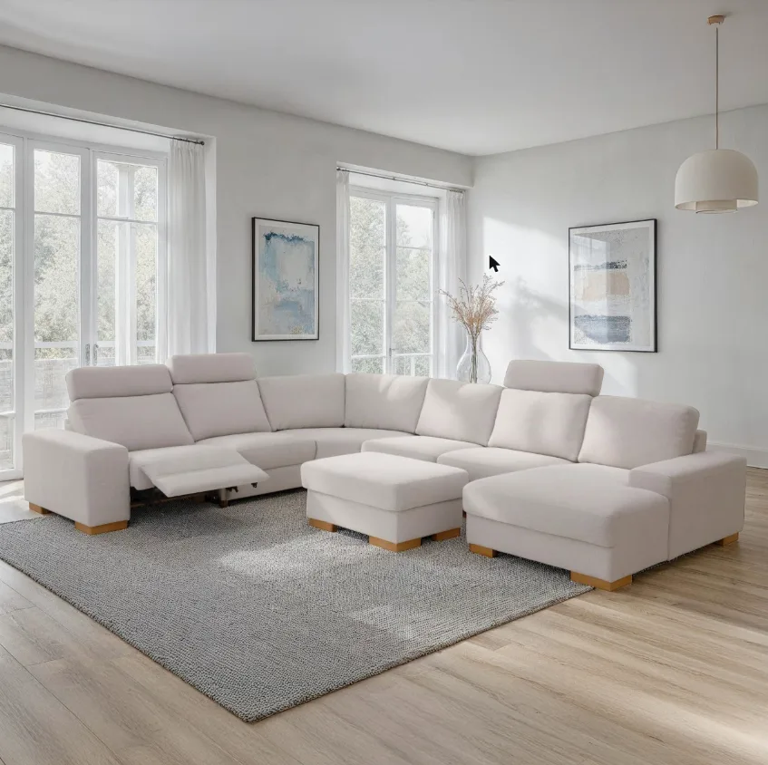 Tokyo Soft sofa su relaksacijos funkcija, suomiškas dizainas, MABAS